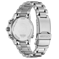 Citizen-kellon takaosa, ruostumaton teräs, Eco-Drive, safiirikristalli, radio-ohjattu