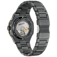 Citizen-kellon takaosa, ruostumaton teräs, safiirikristalli, rajoitettu erä, musta