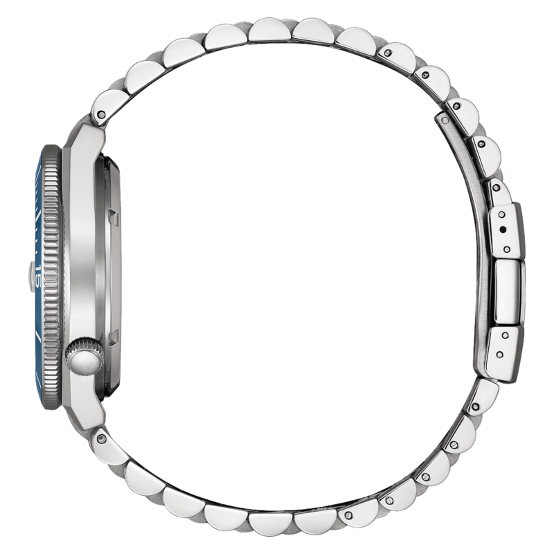 NJ0231-56L Mies Ruostumaton teräs sininen ⌀ 40mm