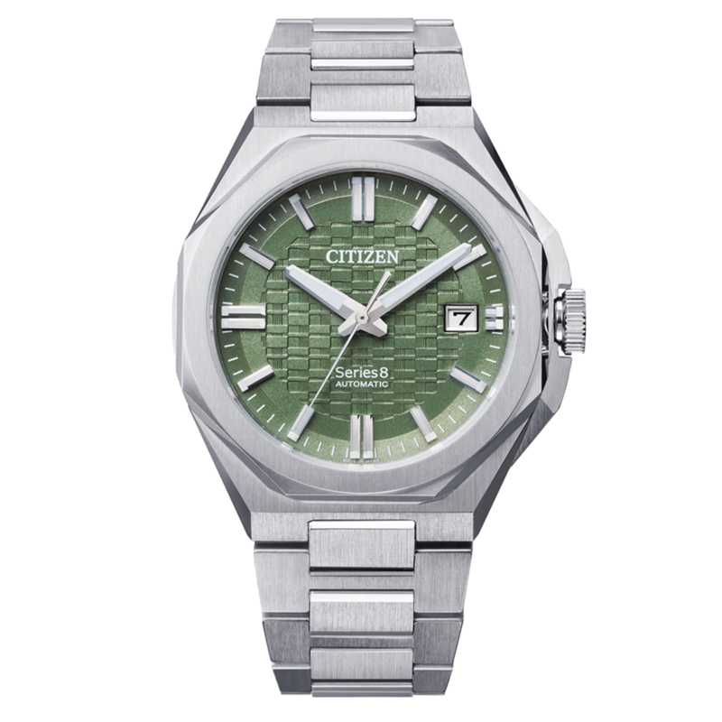 NB6080-51W Mies Ruostumaton teräs vaaleanvihreä ⌀ 39.85mm