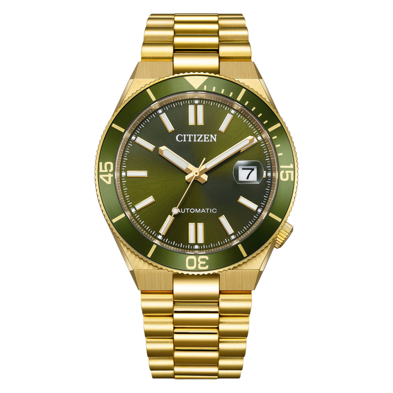 NJ0232-53X Mies Ruostumaton teräs khaki ⌀ 40mm