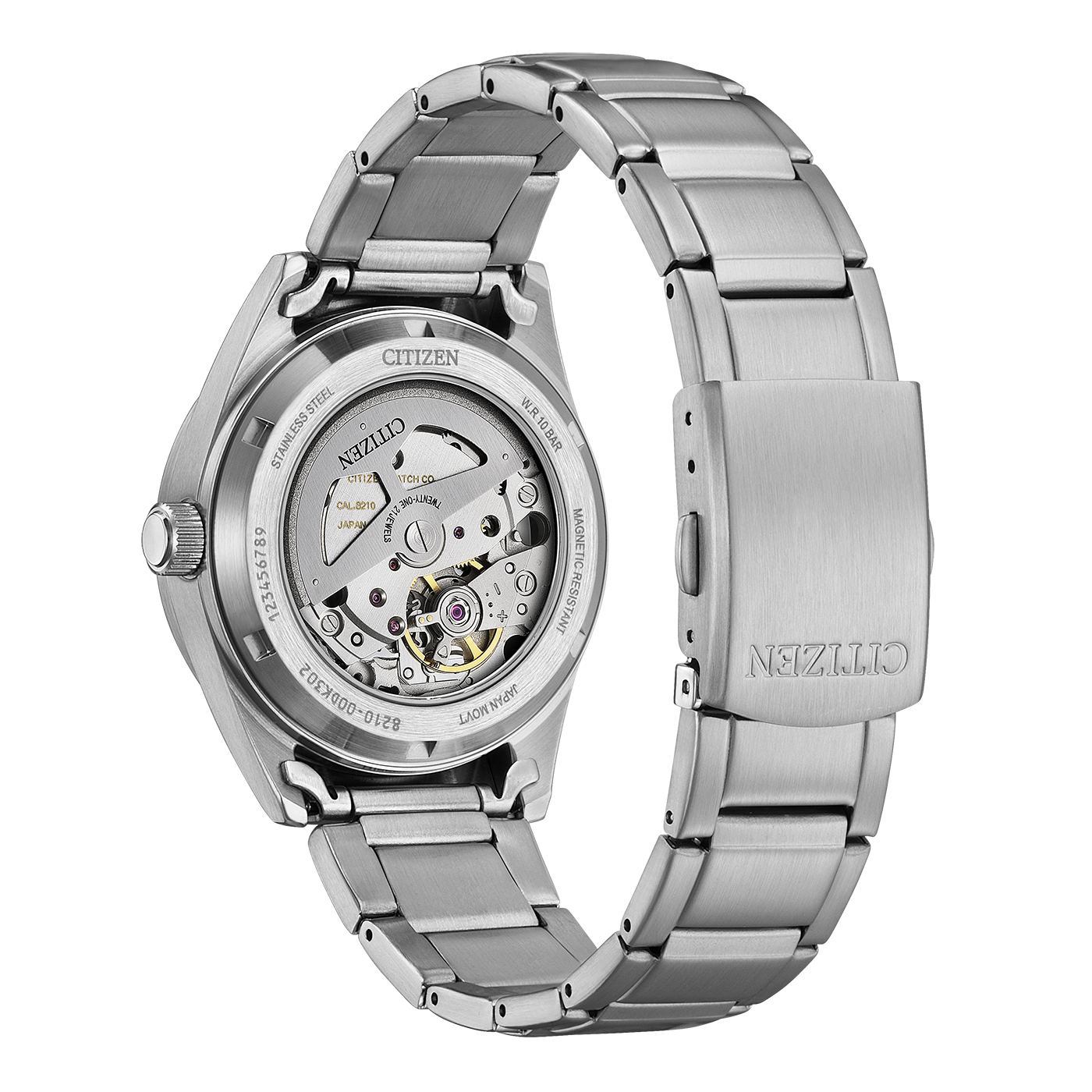 NJ0221-50E Mies Ruostumaton teräs musta ⌀ 38.5mm