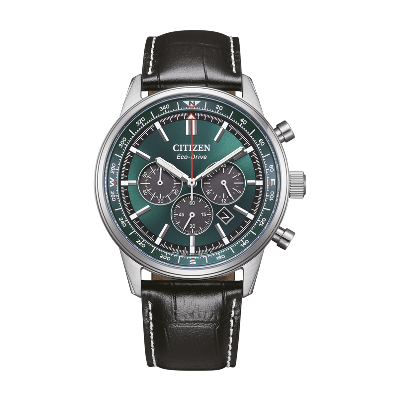 CA4720-01X Mies Nahka vihreä ⌀ 42mm