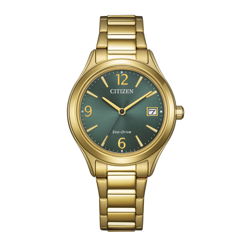 FE6122-64X Nainen Ruostumaton teräs vihreä ⌀ 33.5mm