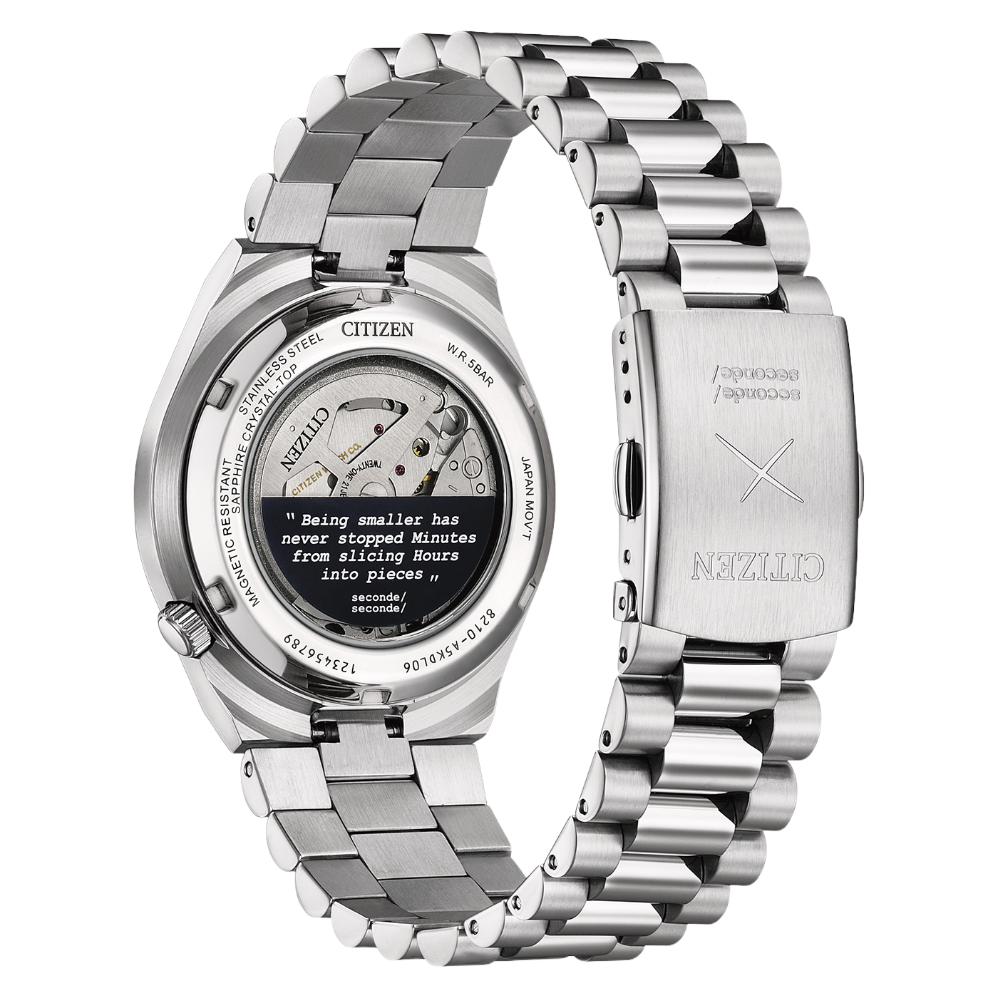 NJ0157-81L Mies Ruostumaton teräs sininen ⌀ 40mm