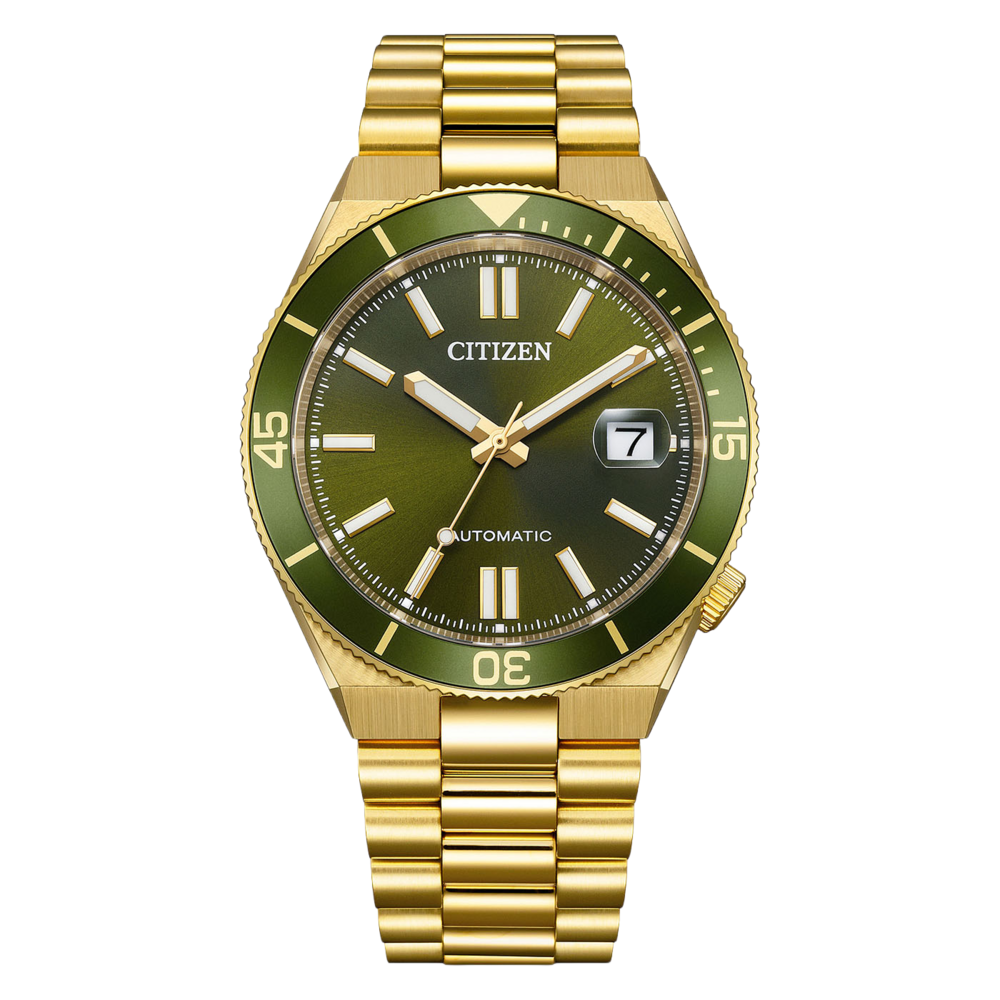 NJ0232-53X Mies Ruostumaton teräs khaki ⌀ 40mm