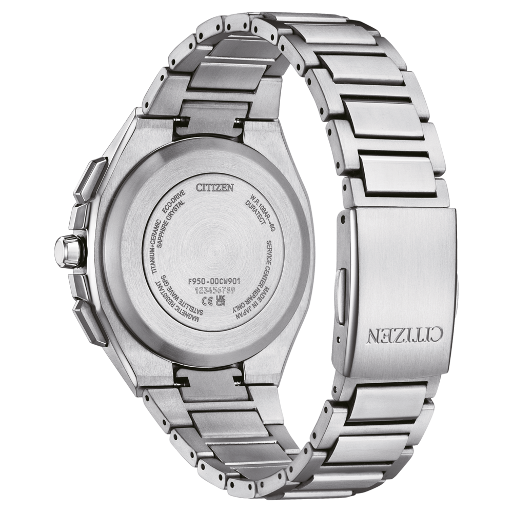 Citizen-kellon takaosa, titaani, keraaminen, GPS, magneettinen, Eco-Drive, safiirikristalli