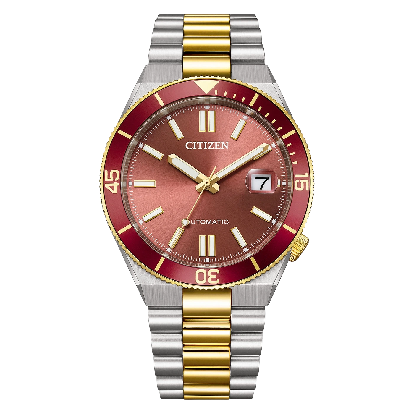 NJ0234-58X Mies Ruostumaton teräs punainen ø 40mm