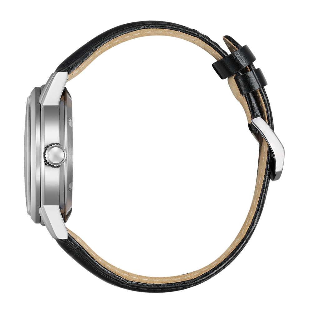 NJ0210-05E Mies Nahka musta ⌀ 40mm